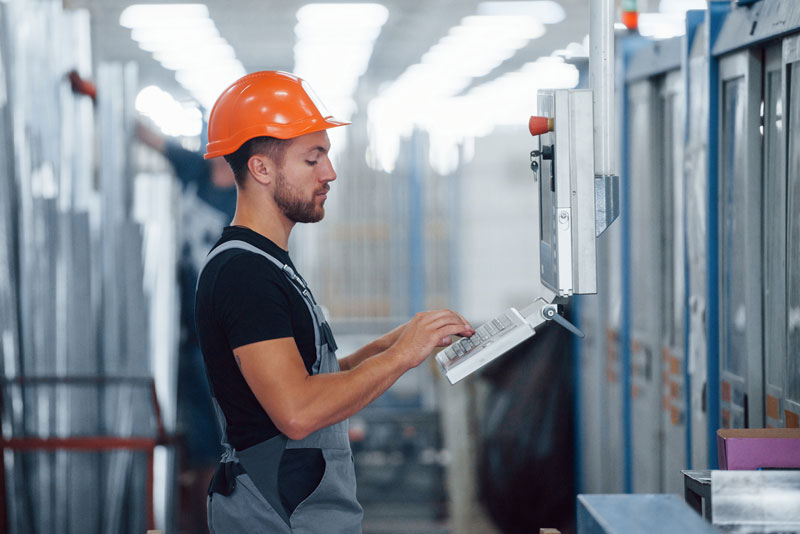 Engineering contractor working on a plant in Michigan